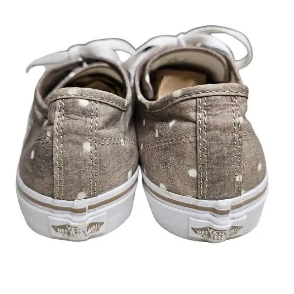 VANS Brown Washed Polka Dot Athletic Shoes Women's Size US 11 Lace Up Classics - Picture 7 of 11